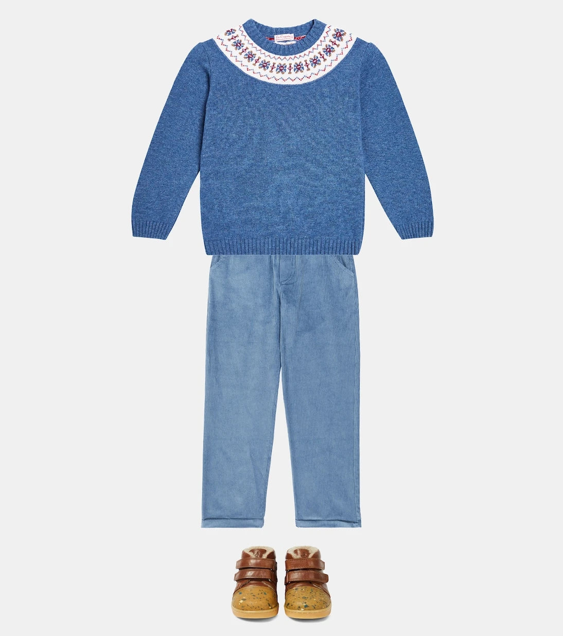 La Coqueta - Fair Isle wool-blend intarsia sweater