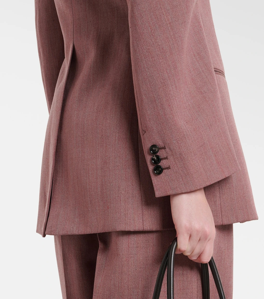 Bottega Veneta - سترة بليزر من مزيج الصوف والكتان