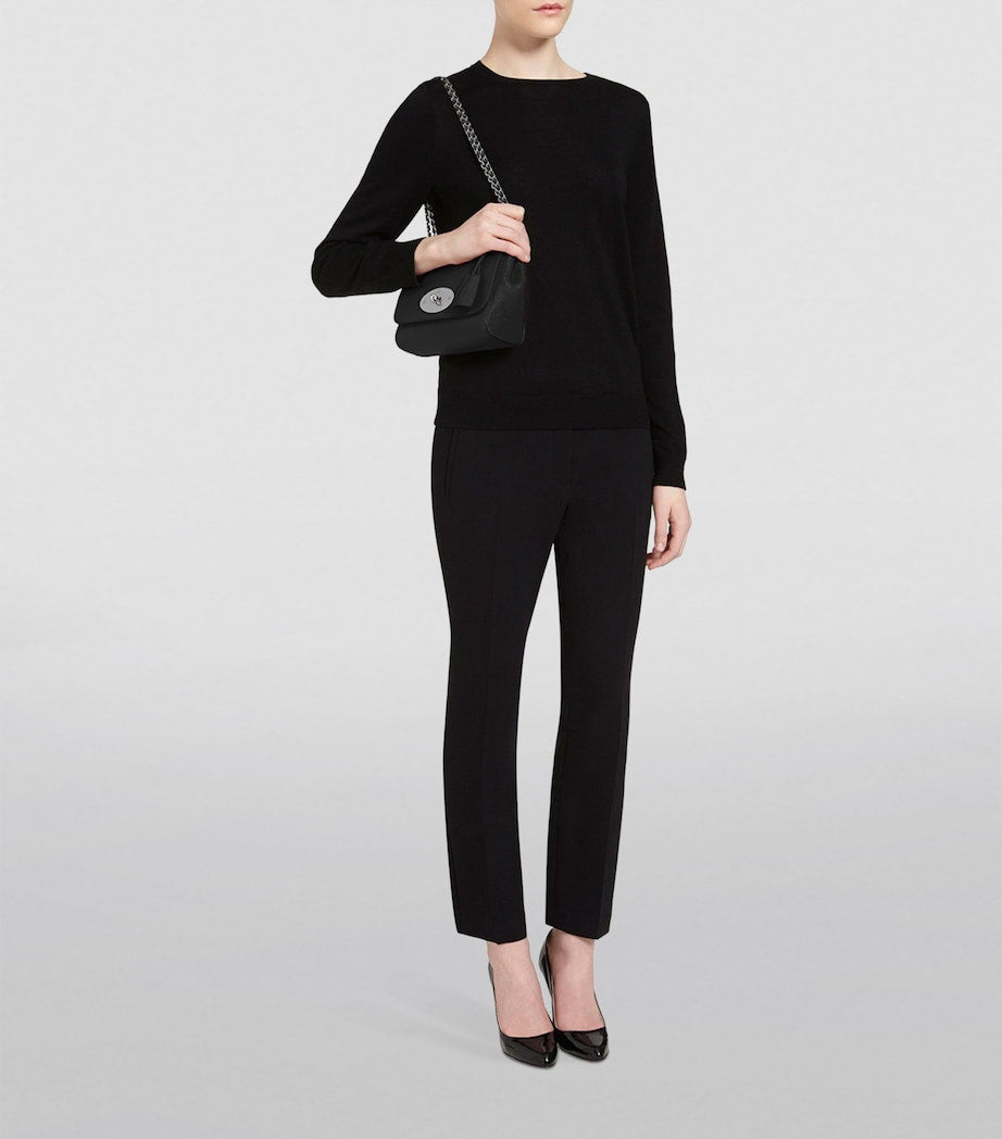 Mulberry Black Leather Lily Shoulder Bag