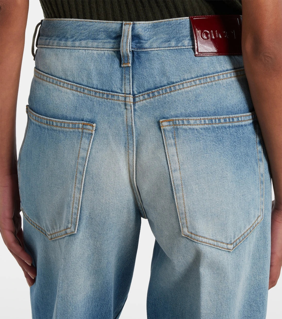Gucci - Horsebit normal belli kloş jean