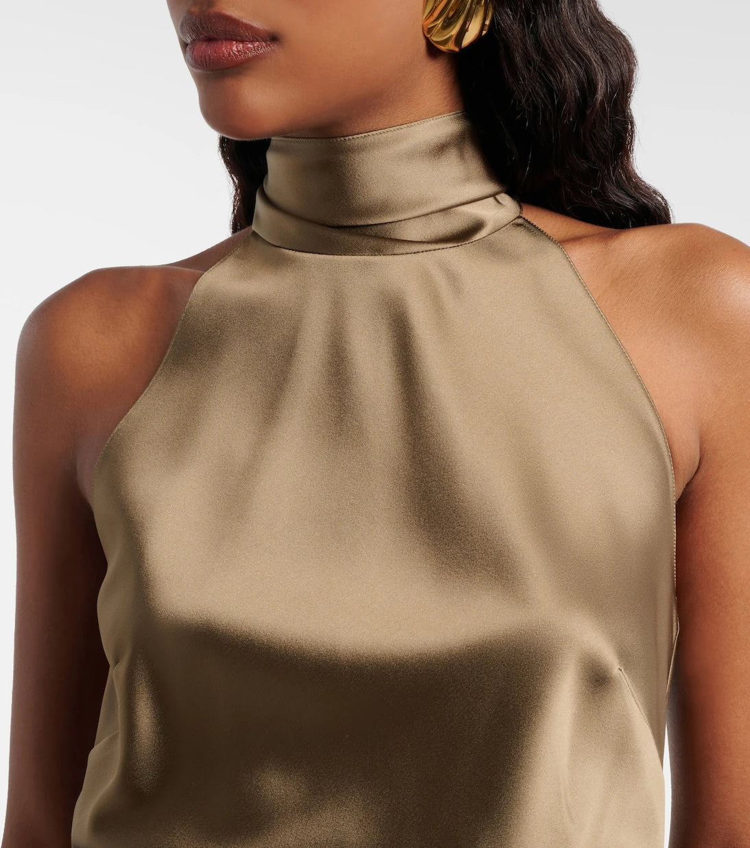 Ralph Lauren Collection - Chiltons tie-neck satin top