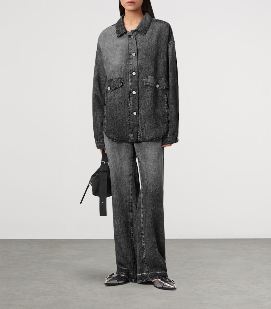 Oversized Illusion Print Hettie Overshirt