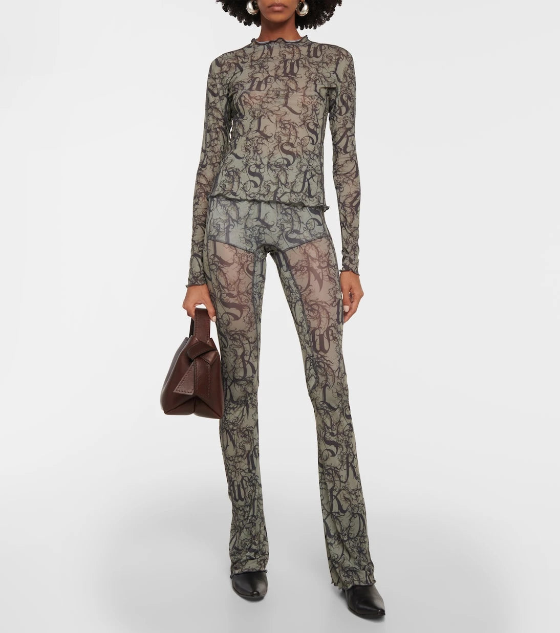 KNWLS - Halcyon printed flared pants