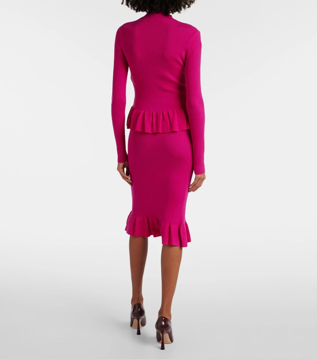 Nina Ricci - Ruffled wool-blend sweater