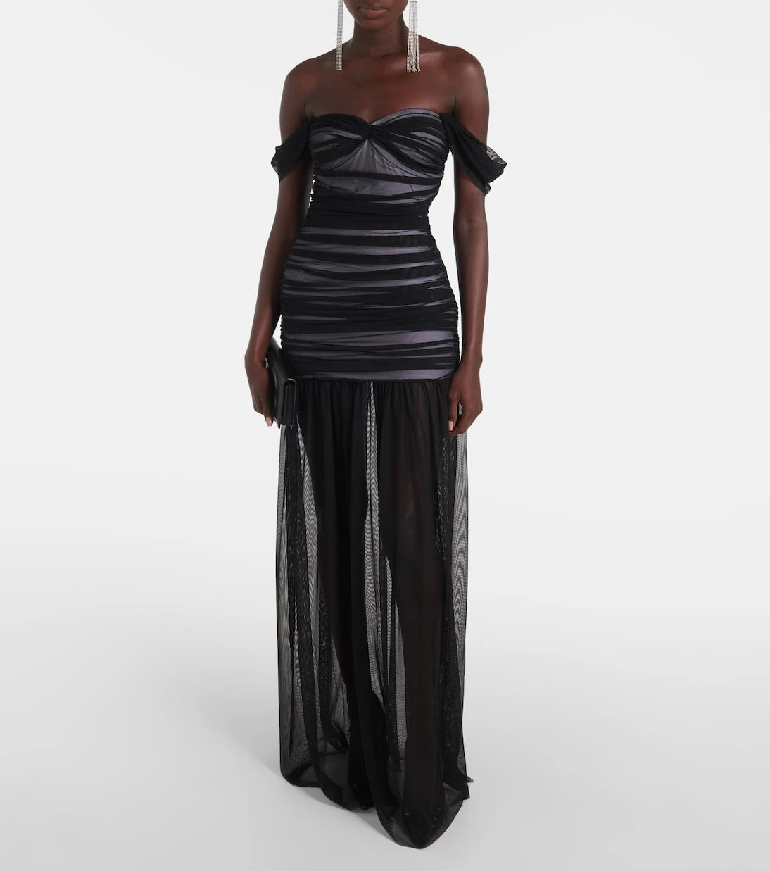Norma Kamali - Walter Pickleball off-shoulder gown