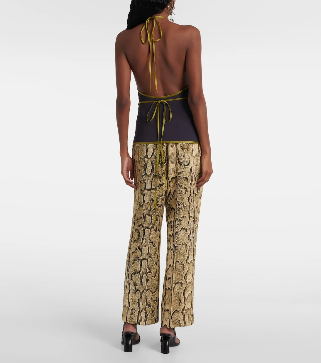 Dries Van Noten - Crêpe satin wrap top