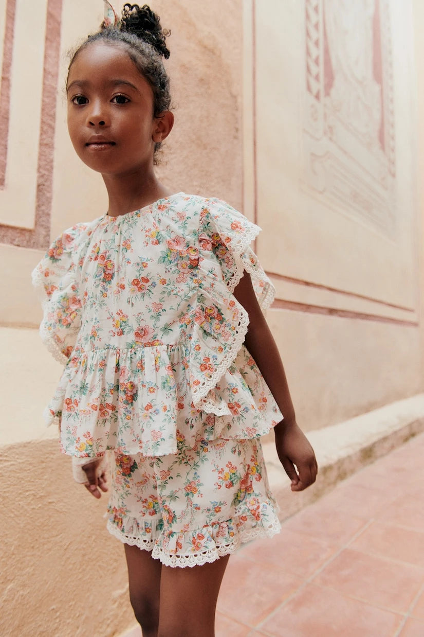 Louise Misha - Ines floral cotton voile top