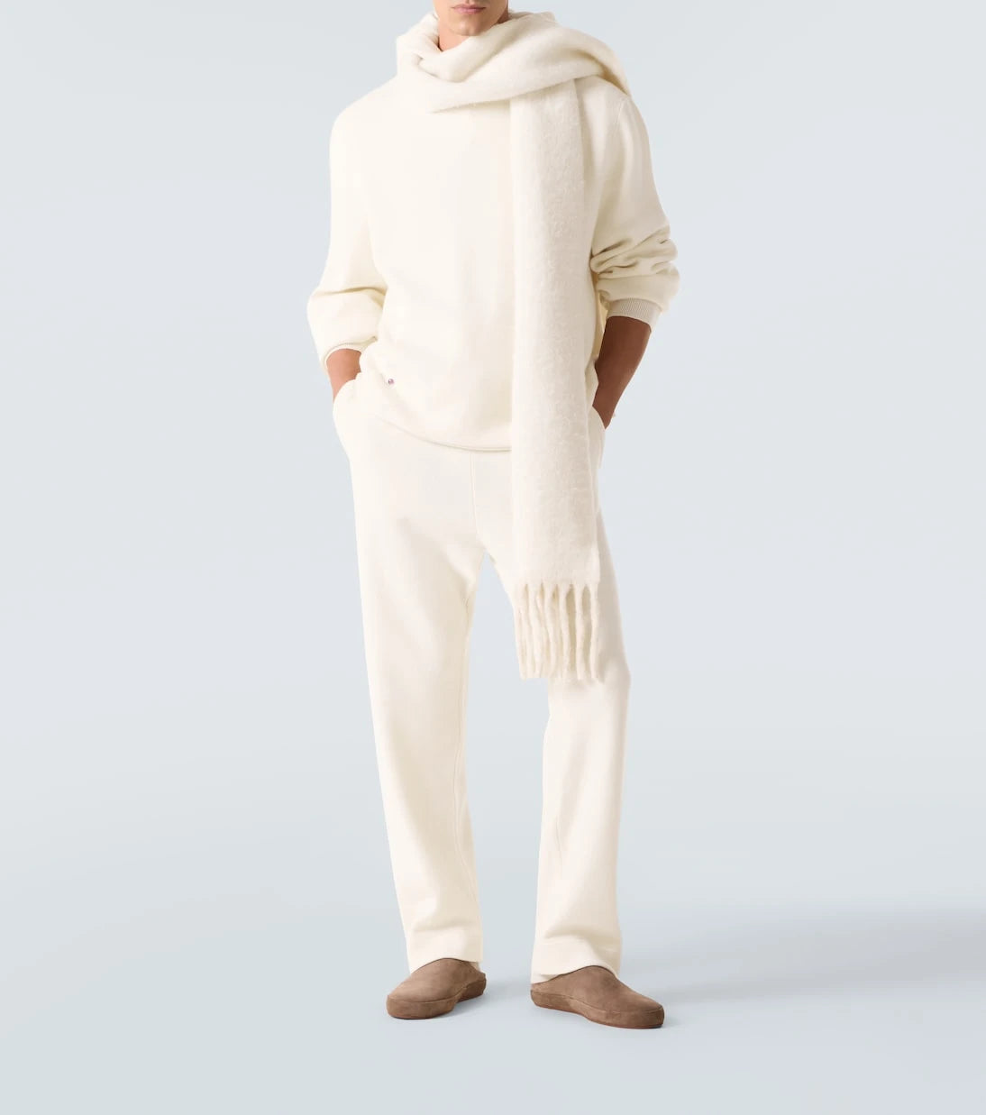 God's True Cashmere - Cashmere hoodie with amethyst