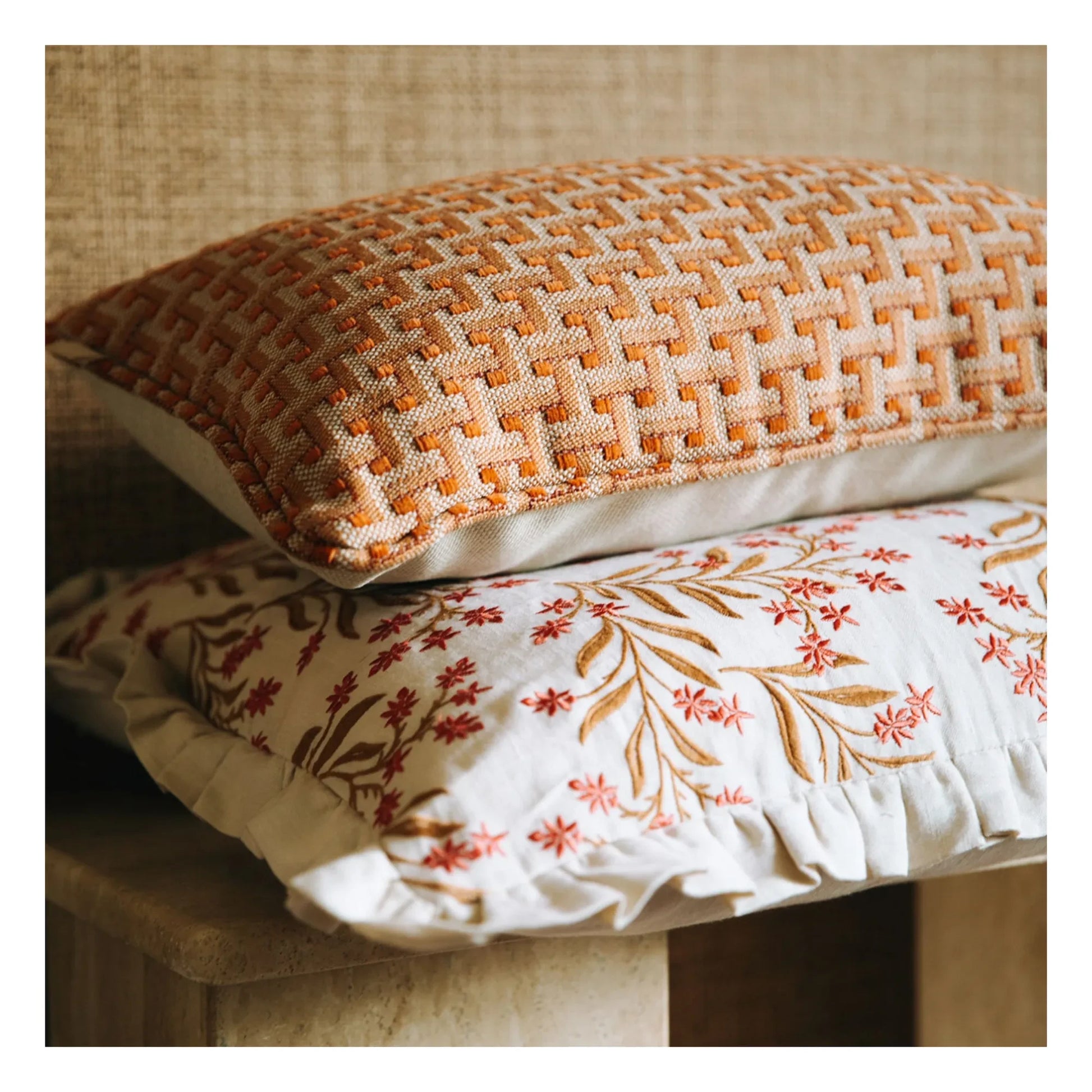 Palais - Audrey cushion cover | Coral
