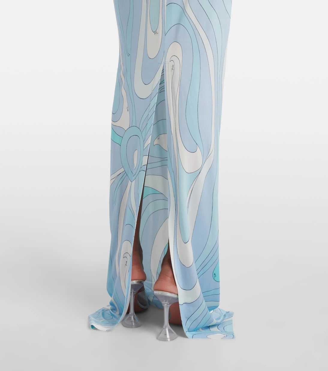 Pucci - Marmo halterneck satin jersey maxi dress