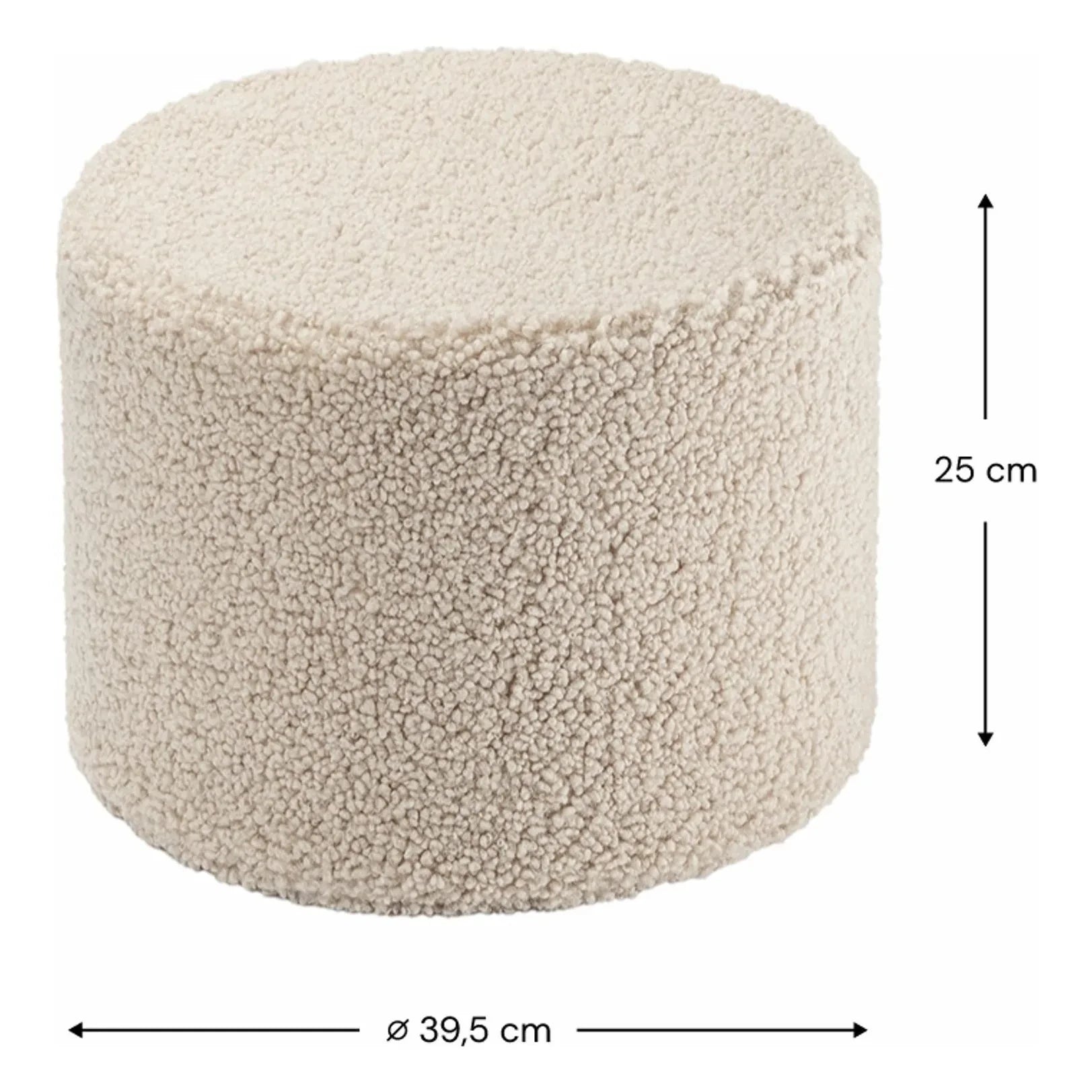 Wigiwama - Teddy pouffe | Beige