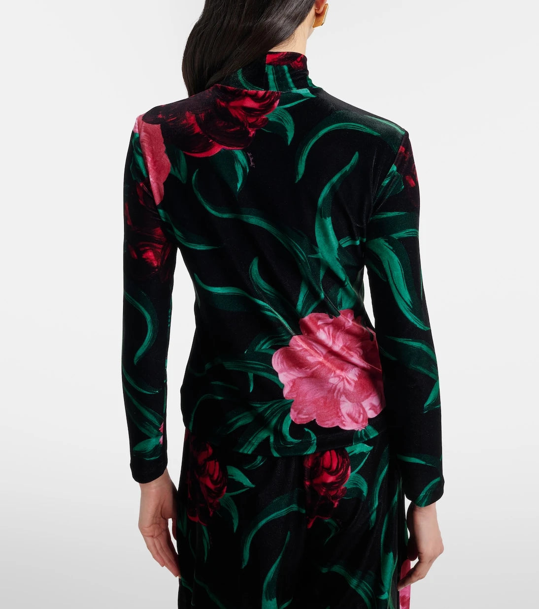La DoubleJ - Floral turtleneck top