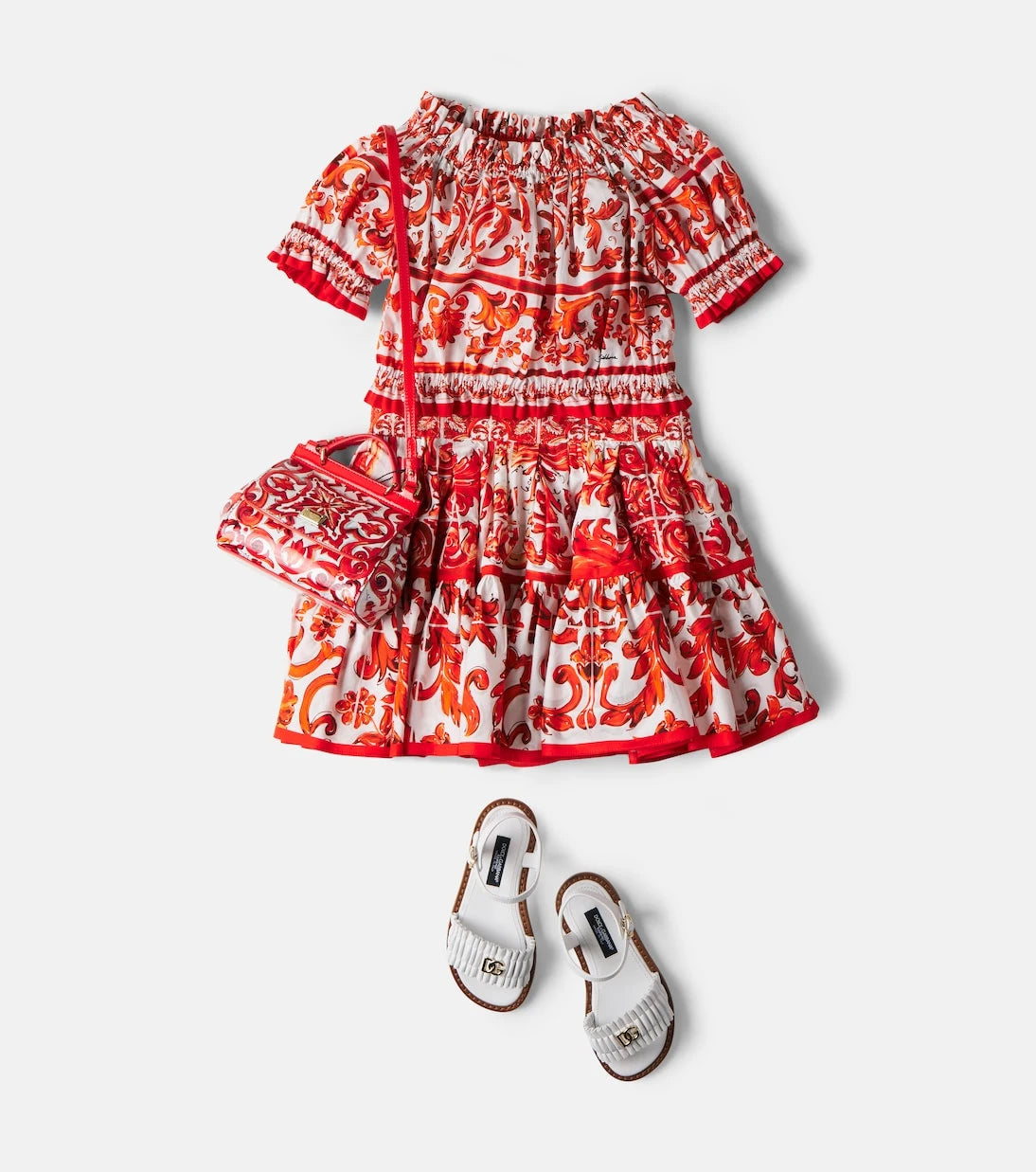 Dolce&Gabbana Kids - Majolica cotton top