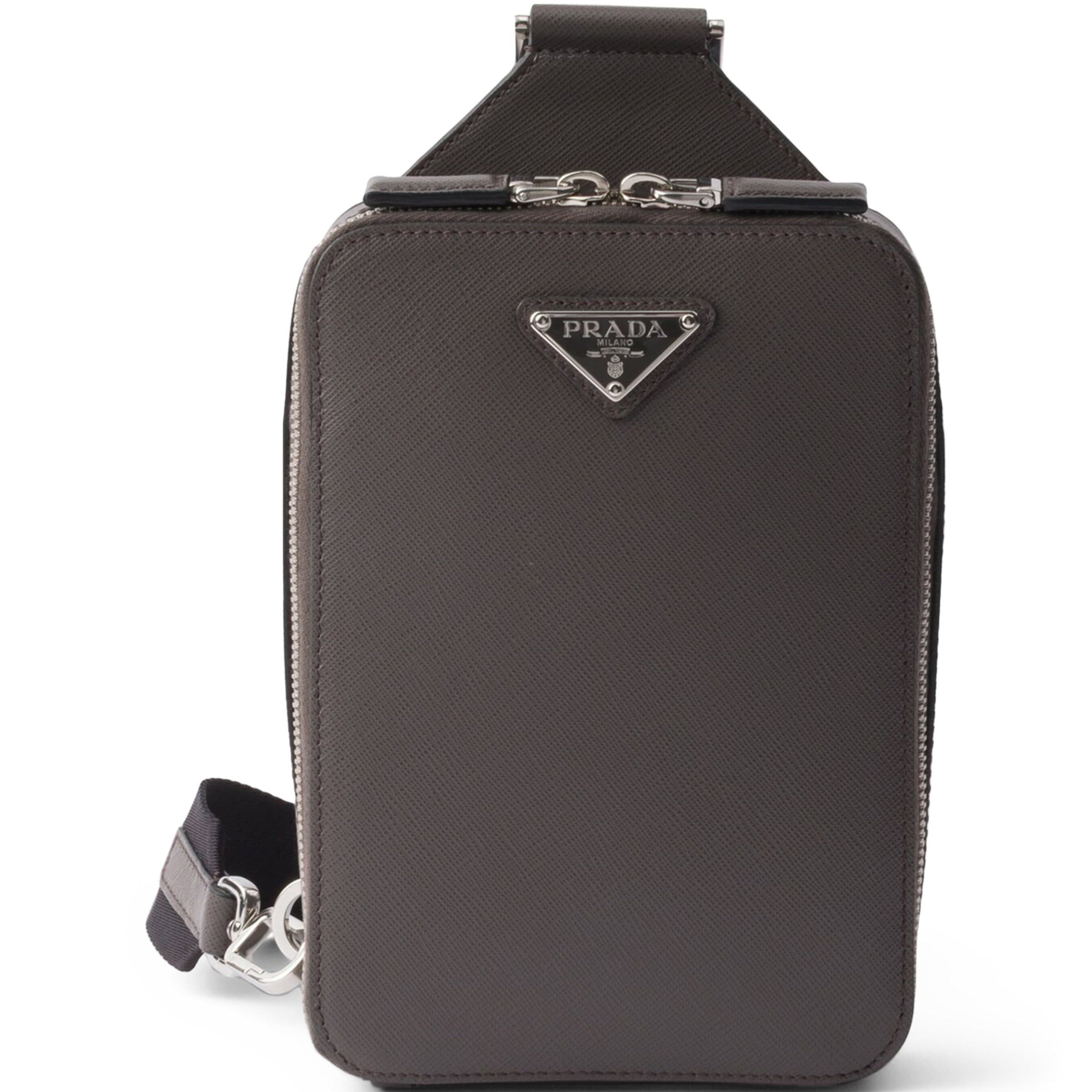 Prada Saffiano Leather Brique Cross-Body Bag