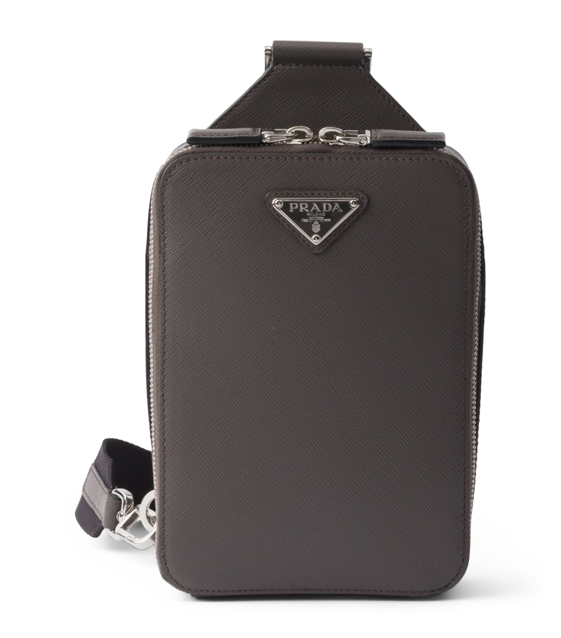 Prada Saffiano Leather Brique Cross-Body Bag