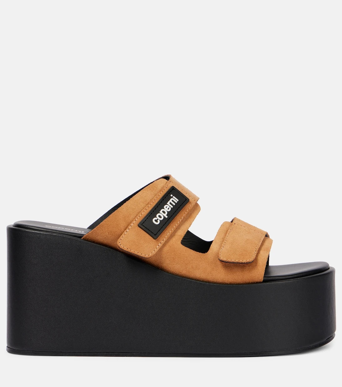 Coperni - Logo suede wedge mules