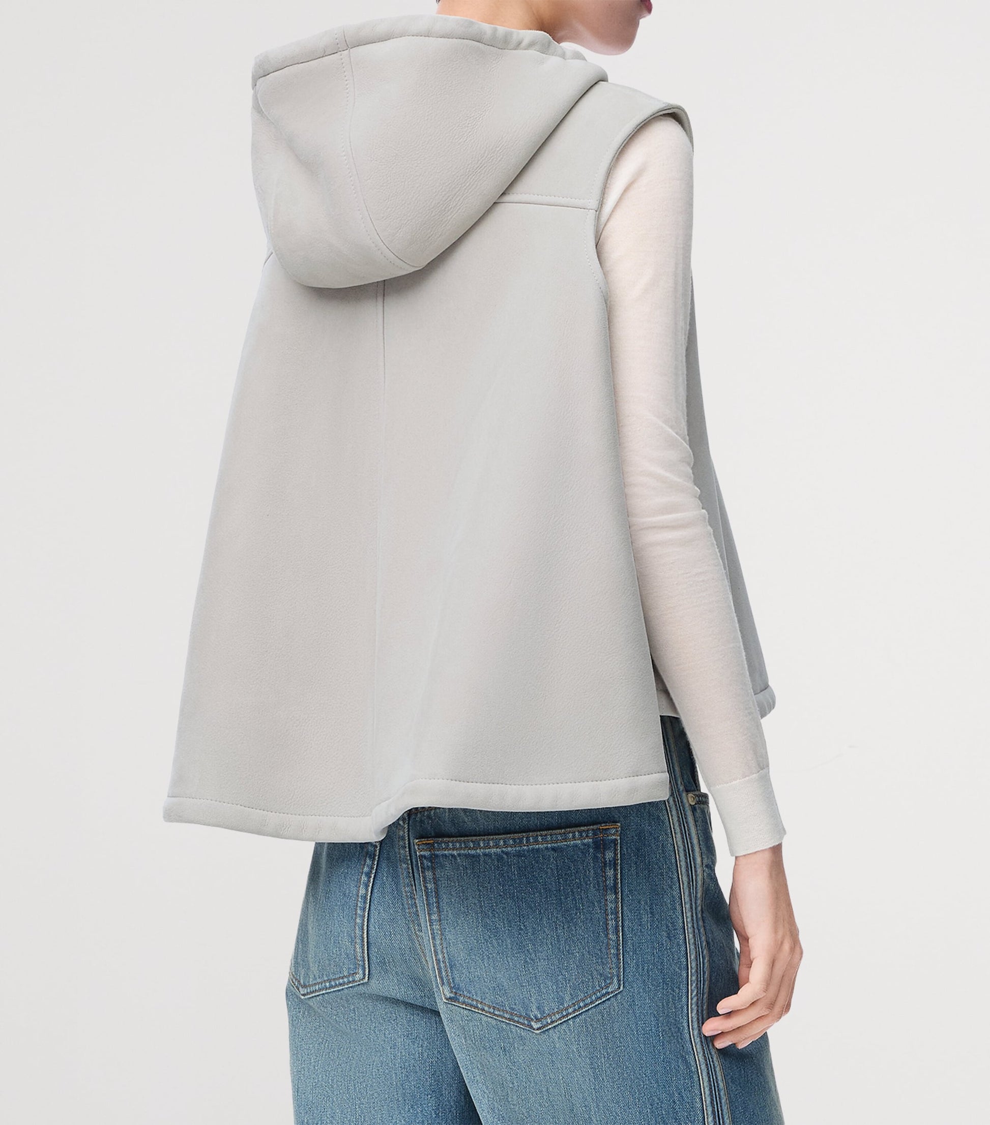 LOEWE Grey Lambskin Gilet