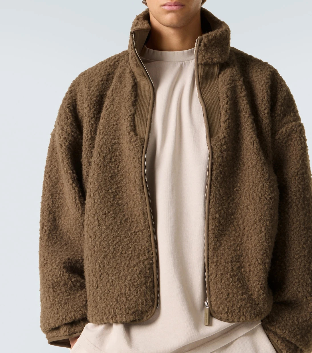 Entire Studios - Cropped teddy jacket