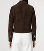 AllSaints Brown Suede Dalby Biker Jacket