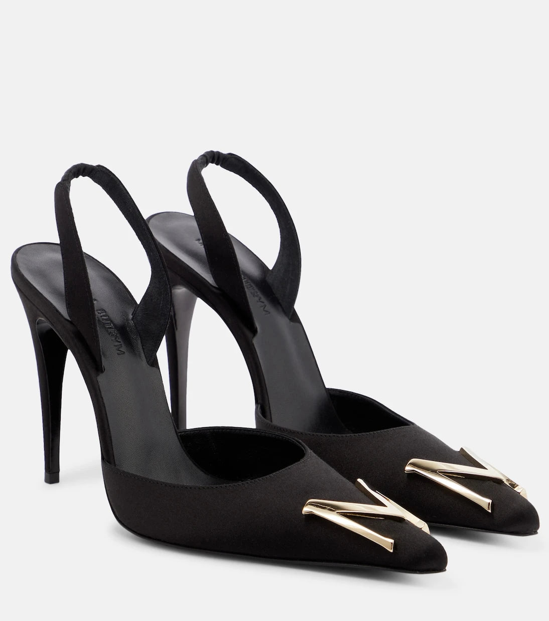 Magda Butrym - Logo slingback pumps
