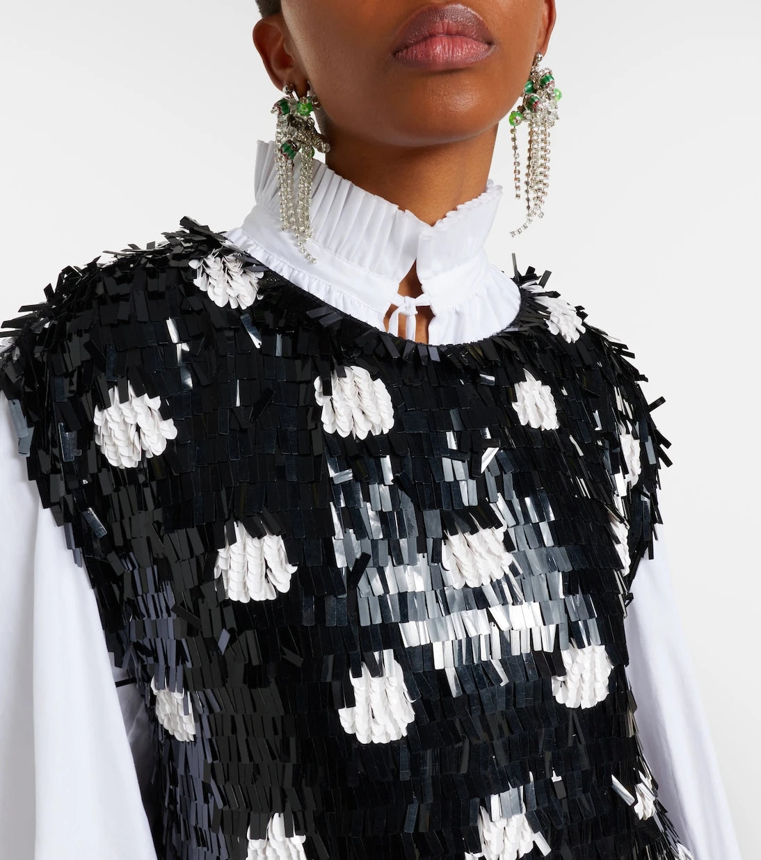 Dries Van Noten - Cuzco sequined silk top