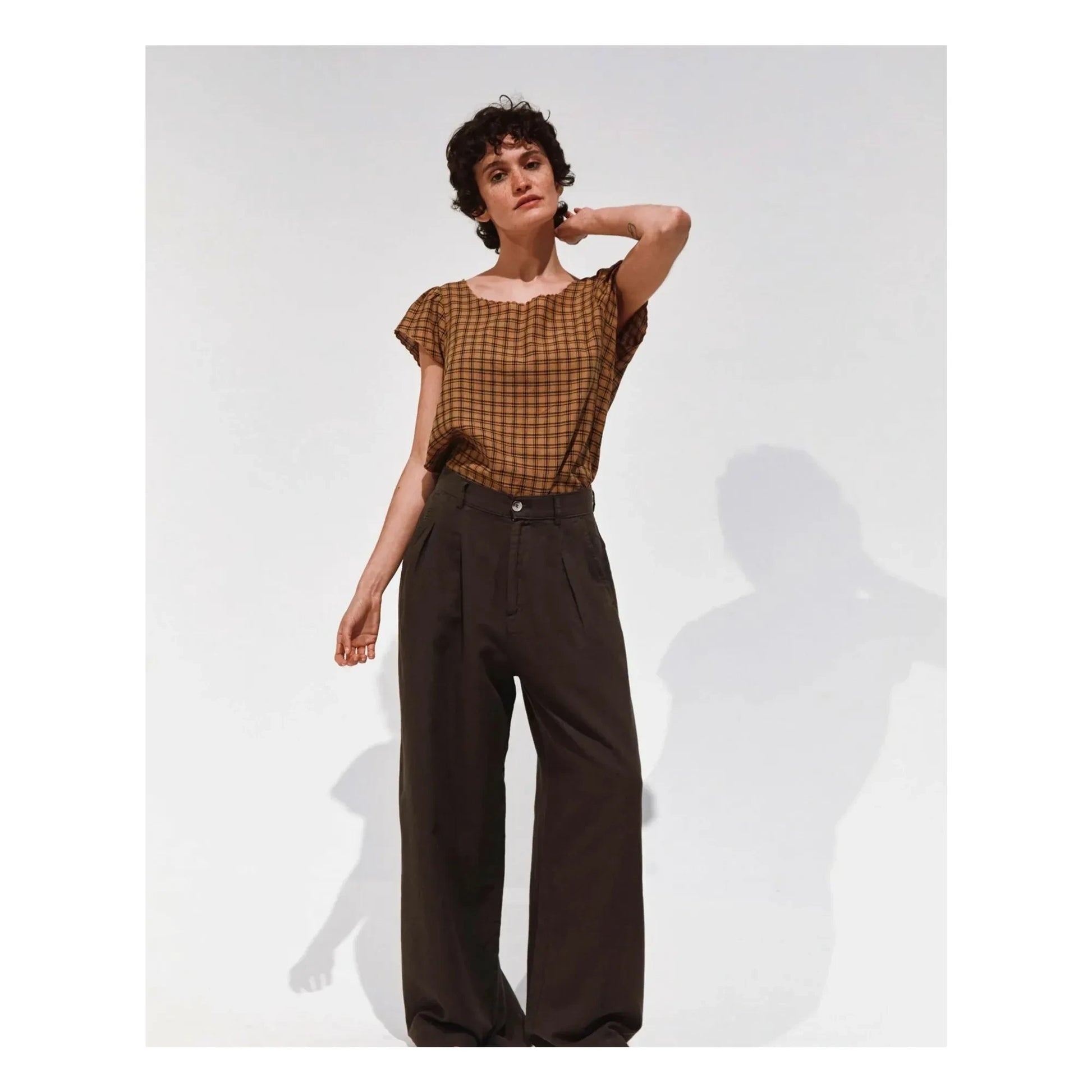 Emile et Ida - Brady Linen and Cotton Pants | Charcoal grey