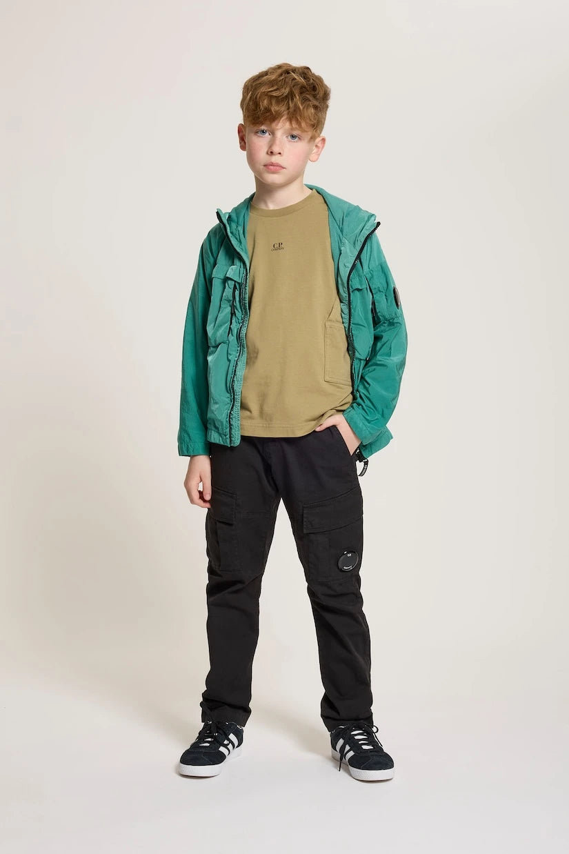 C.P. Company Kids - Cotton sateen cargo pants