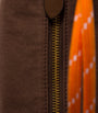 Brown Gabardine Pouch