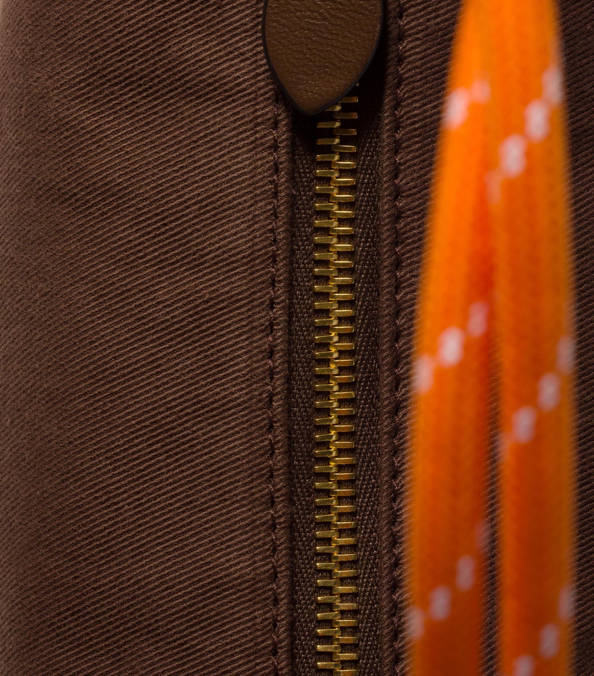 Brown Gabardine Pouch