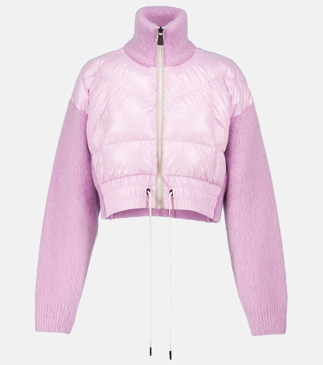 Moncler Grenoble - Tricot alpaca wool-blend down cardigan