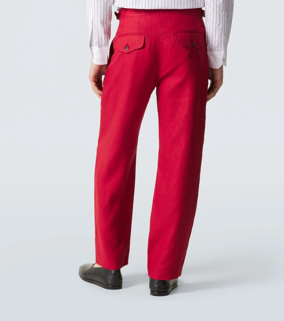 Bode - Linen straight pants