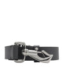 Burberry Black Leather Equestrian Belt