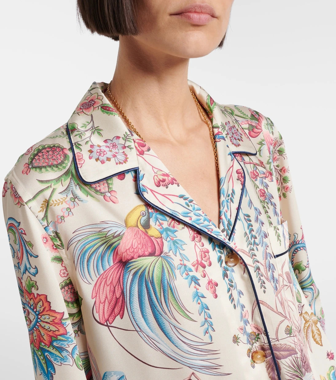 Etro - Printed bowling shirt
