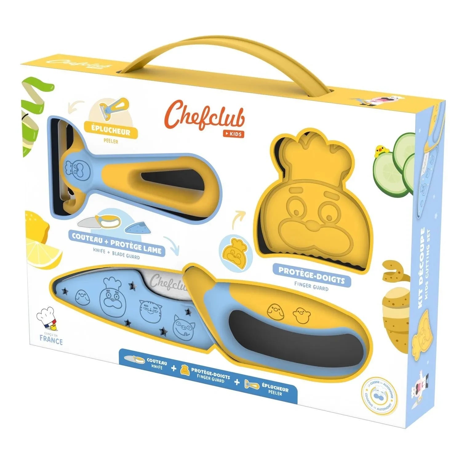 Chefclub - Peeler and knife kit | Yellow