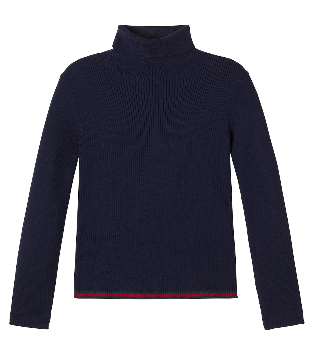 Gucci Kids - Web Stripe wool turtleneck sweater