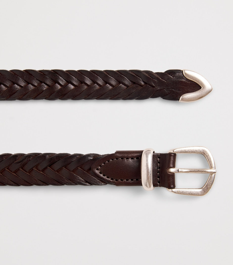 Leather Braided Belt