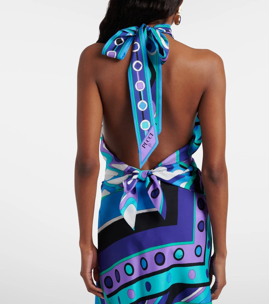 Pucci - Vivara silk twill halterneck top