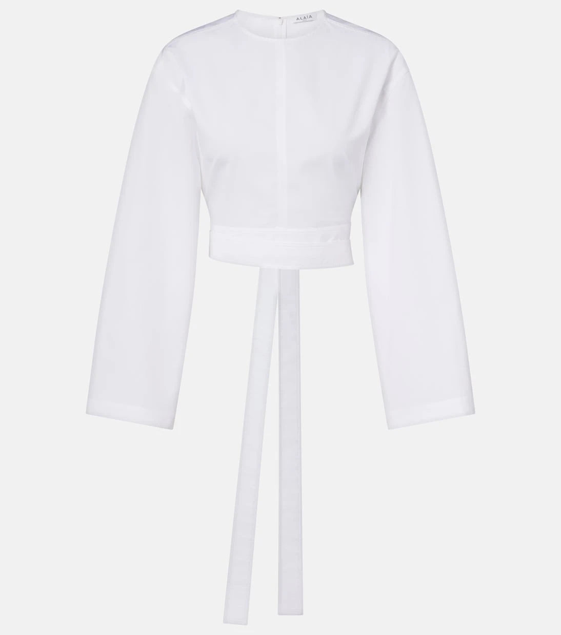 Alaïa - Cotton poplin crop top
