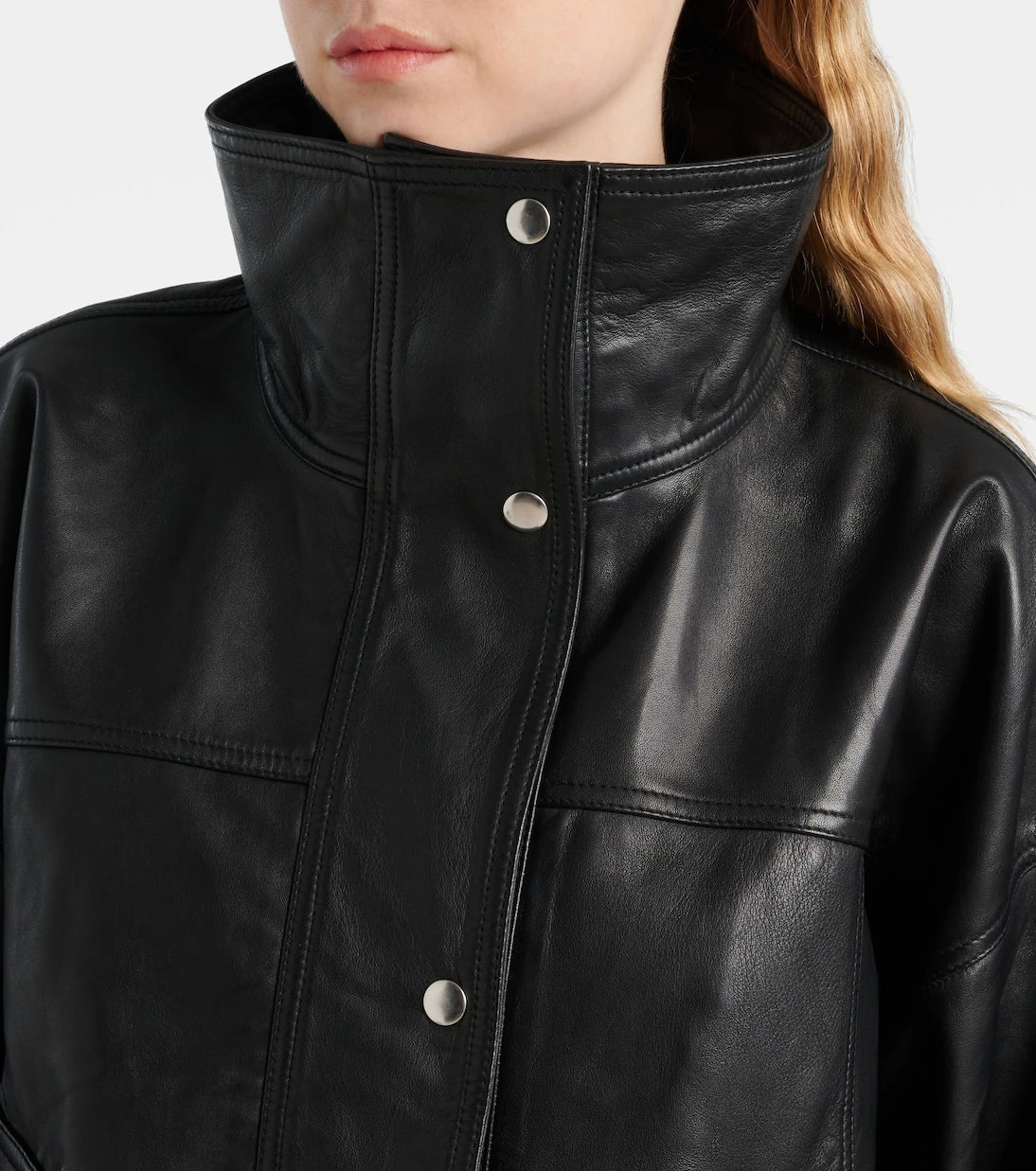 Róhe - Leather bomber jacket