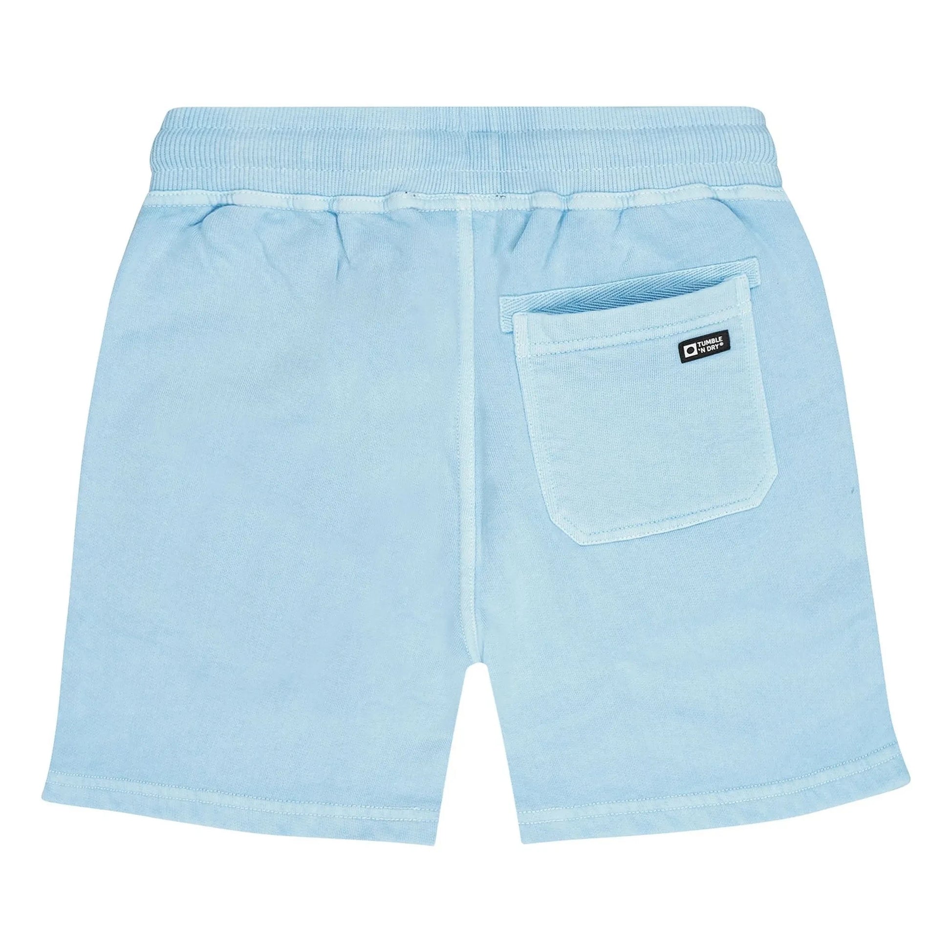Tumble N'Dry - Big Wave Organic Cotton Jogger Shorts | Light blue