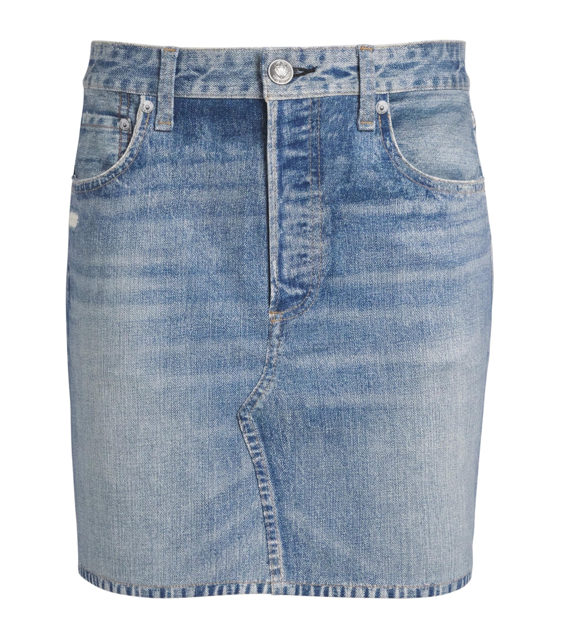Blue Miramar Mini Skirt