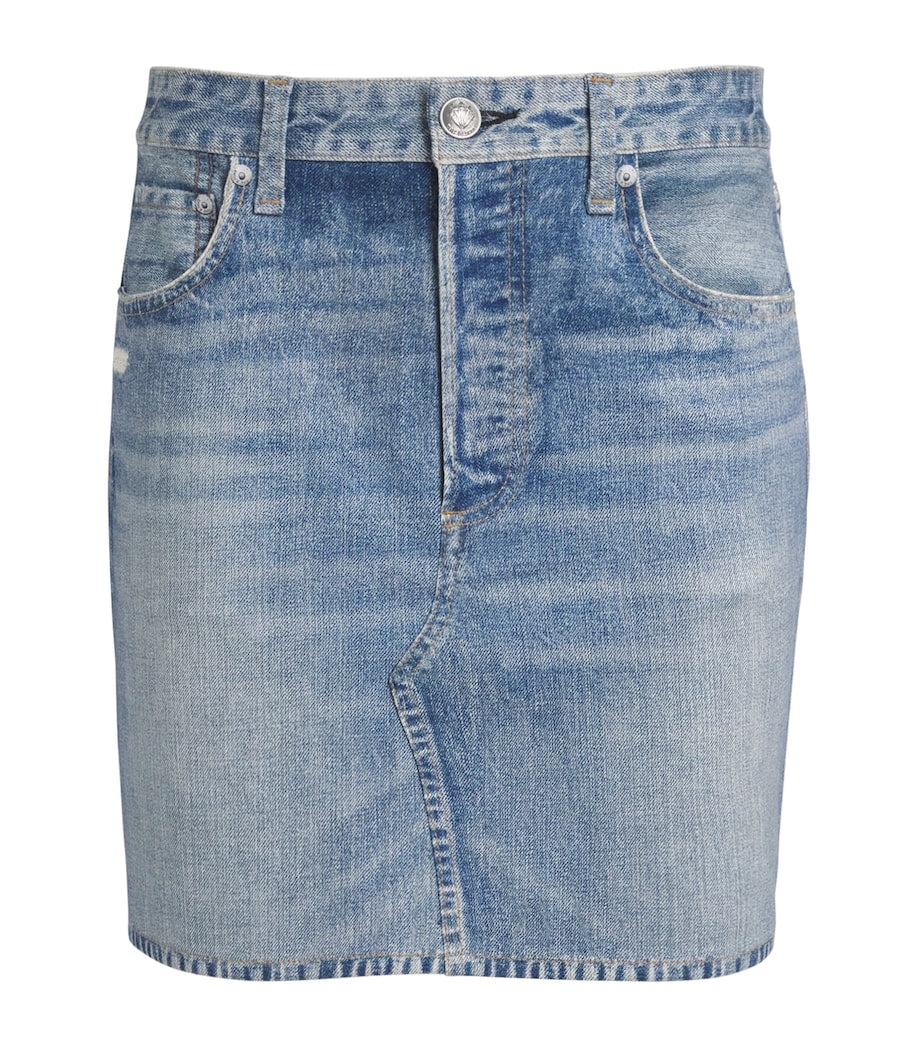 Blue Miramar Mini Skirt