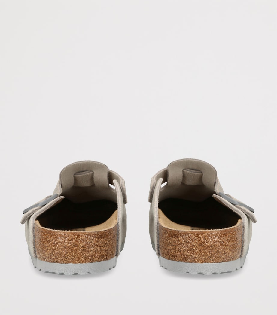 Suede Boston Clogs