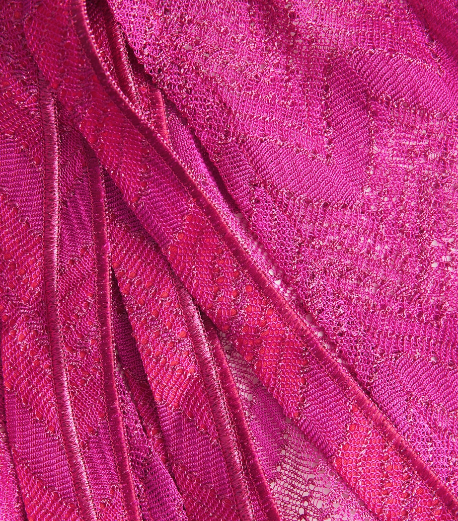 Missoni Burgundy Wrap Cover-Up Mini Skirt