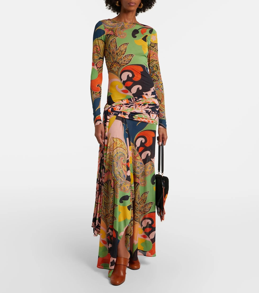 Etro - Paisley draped gown