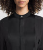 Victoria Beckham Black Bib-Detail Blouse