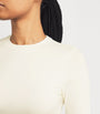 Skims Ivory Cotton Jersey Long-Sleeve T-Shirt