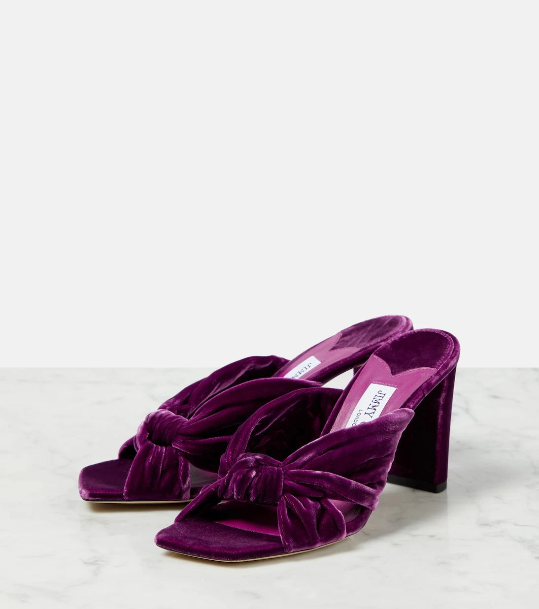Jimmy Choo - Avenue 85 velvet mules