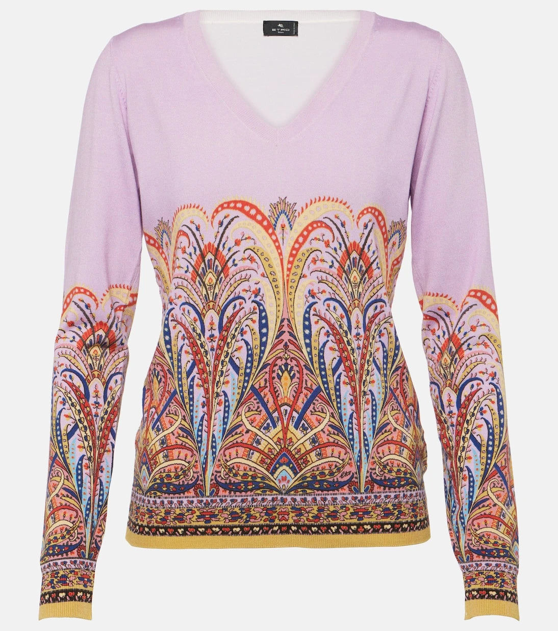 Etro - Printed silk-blend sweater