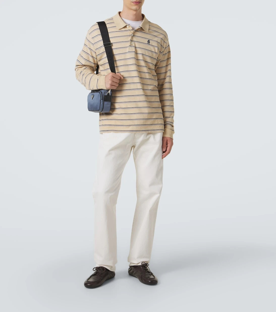 Prada - Re-Nylon leather-trimmed shoulder bag